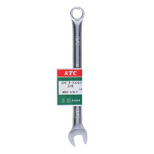BFJ1042377 コンビネーションレンチ KTC MS2-3/8-F 長年、KTCが培ったスパナとめがねの技術を集大成した製品です。六角ボルト・ナットを締め緩めする為のコンビネーションレンチ。 BFJ1042377