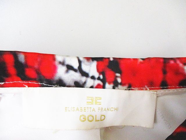 エリザベッタ フランキ ELISABETTA FRANCHI GOLD ミニ丈 フレア エリザベッタ フランキ ELISABETTA FRANCHI GOLD ミニ丈 フレア