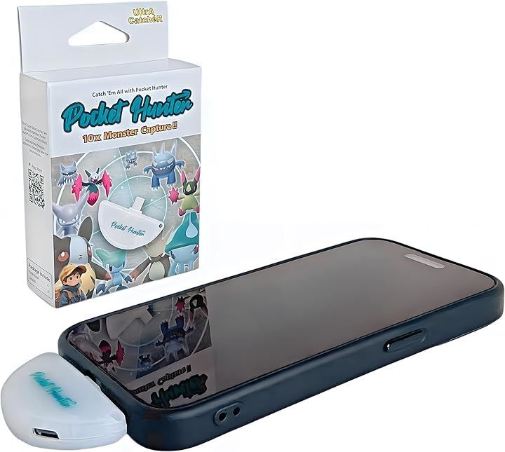 Ultra Catcher 捕獲エリア拡大版 オートキャッチ Poket Hunter ポケモンGO用 スマホ一体型オートキャッチャー iOS 拡大版 ホワイト