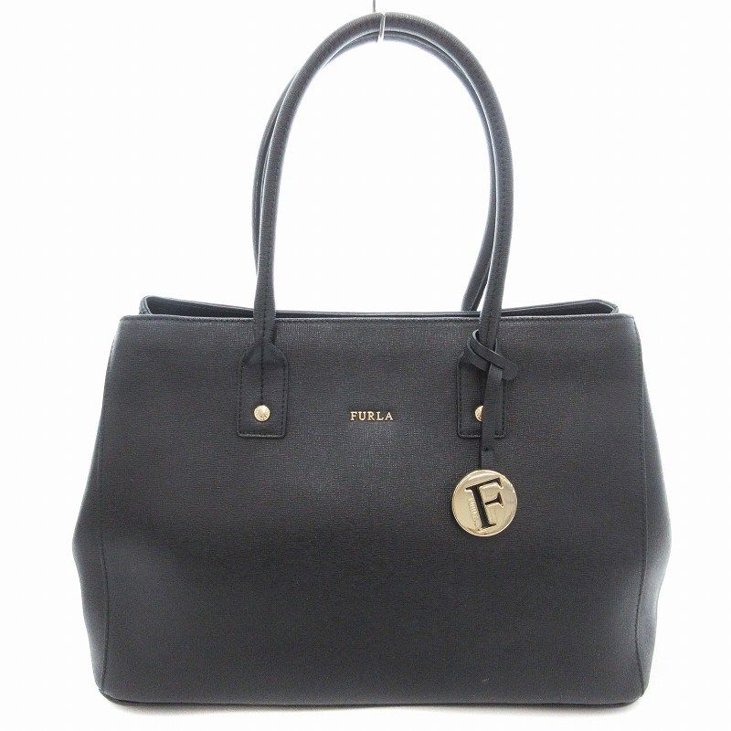 フルラ リンダ ハンドバッグ トートバッグ チャーム ブラック 黒 FU3536AW02824_fw_thumbM.jpg