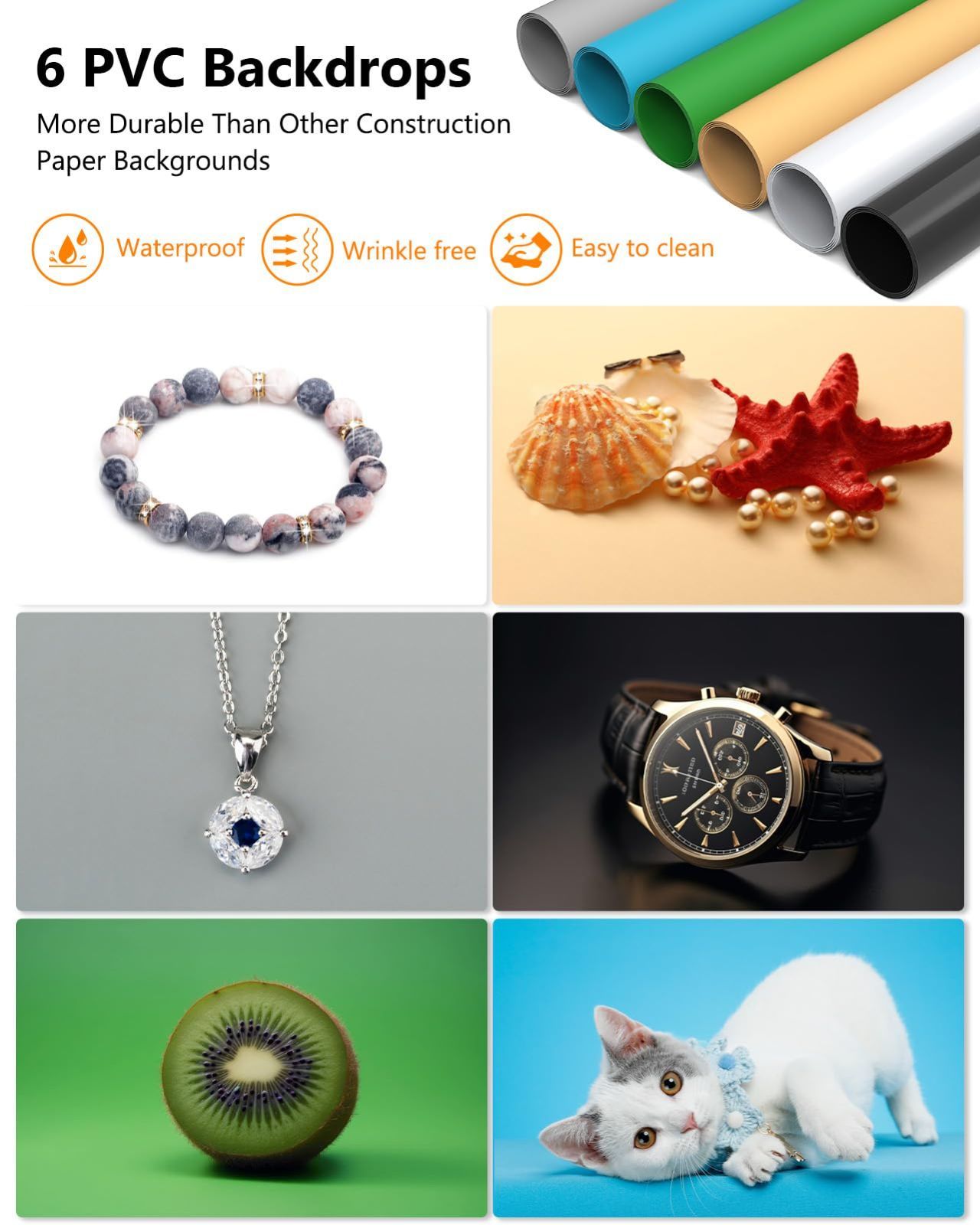 大型商品撮影用 背景 無段階調光器 5500 K超高輝度LEDライト 簡易スタジオ 折りたたみ 写真撮影ブース 50 cm 撮影ボックス DUCLUS