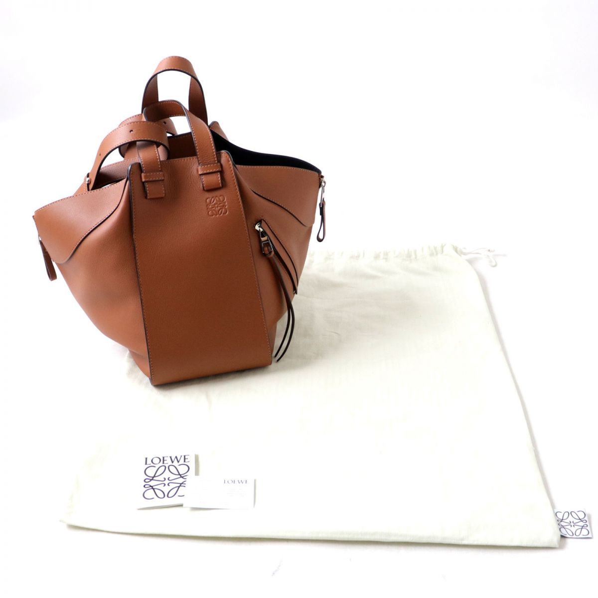 極美品◎スペイン製 LOEWE ロエベ 387.30.T38 ハンモック ミディアム  