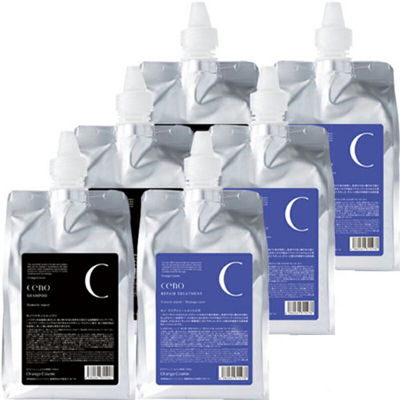 オレンジコスメ セノ ヘマチンシャンプー HR 1000ml×3 リペアCR 1000g×3  詰め替え セット