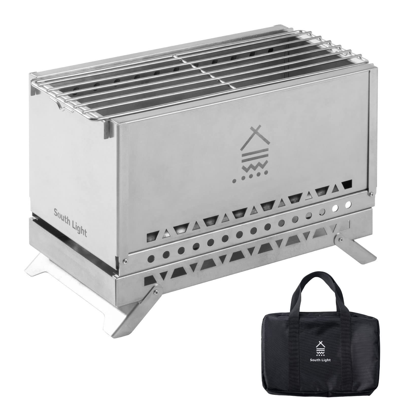 在庫セール 収納袋付属 簡単組立 アウトドア用品 1-4人用 薪 BBQ 料理 ステンレス製 sl-fhtp バーベキューコンロ 二次燃焼 焚火台 日本製 サインキングダム 焚き火台