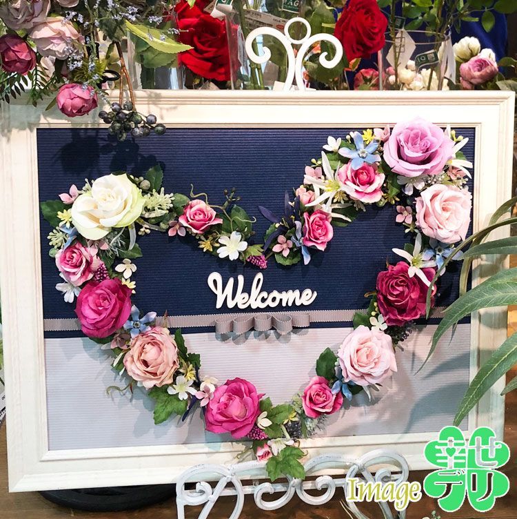 ウェルカムボード m.xoxo_10 Welcome ウッドパーツ1個 ウェルカムボード デコレーション 木製