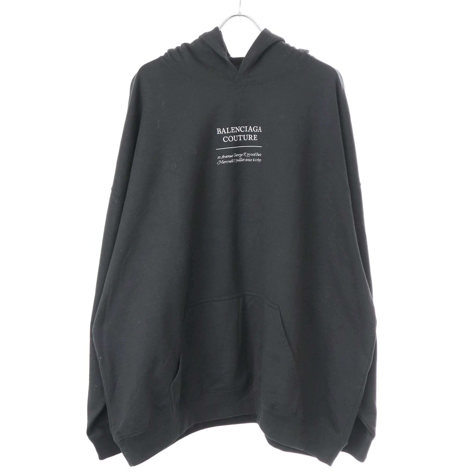 BALENCIAGA バレンシアガ 21AW Couture Hoodie プルオーバーパーカー 