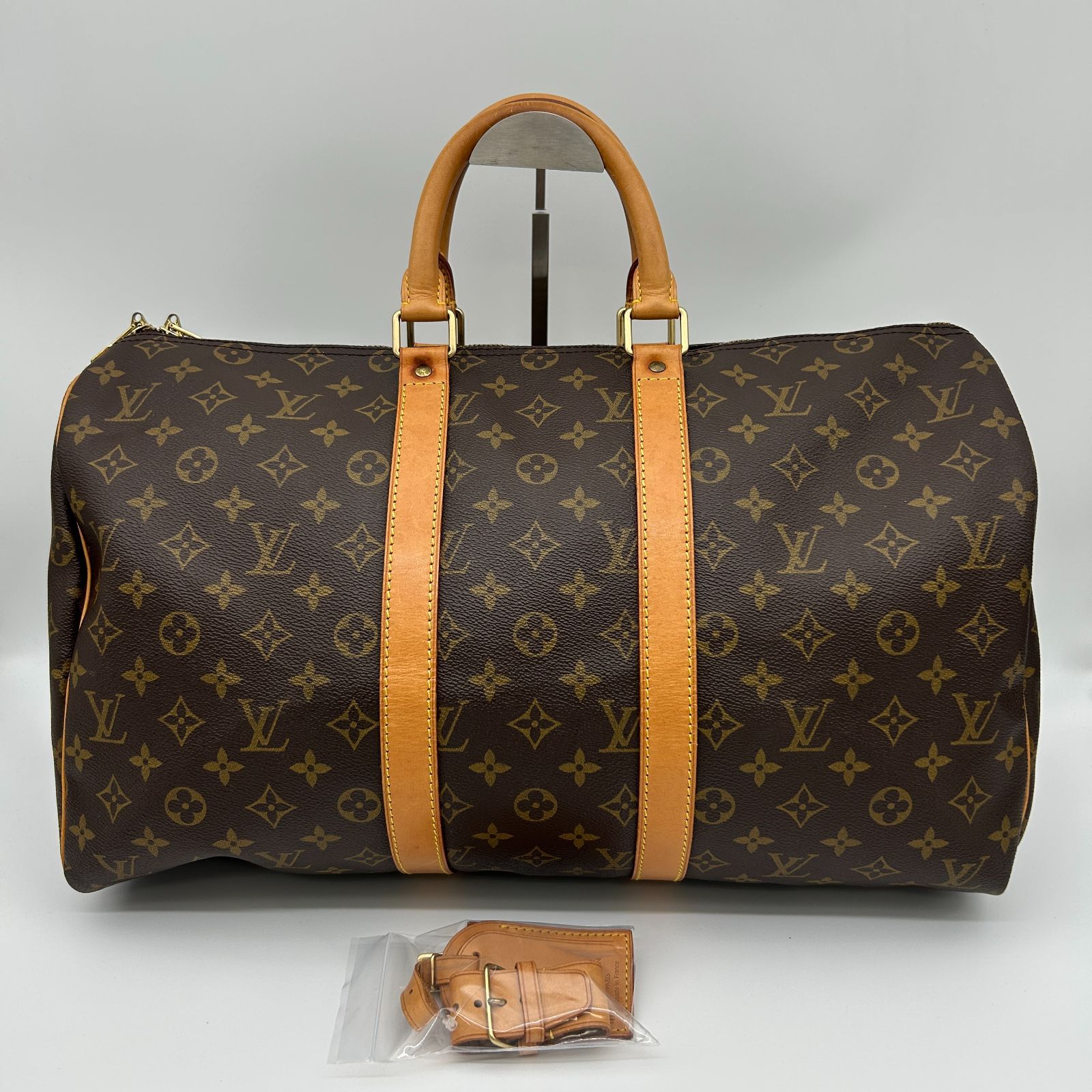 LOUIS VUITTON ルイヴィトン キーポル 45 ハンドバッグ 旅行 出張 ビジネス ボストンバッグ モノグラム ブラウン M41428