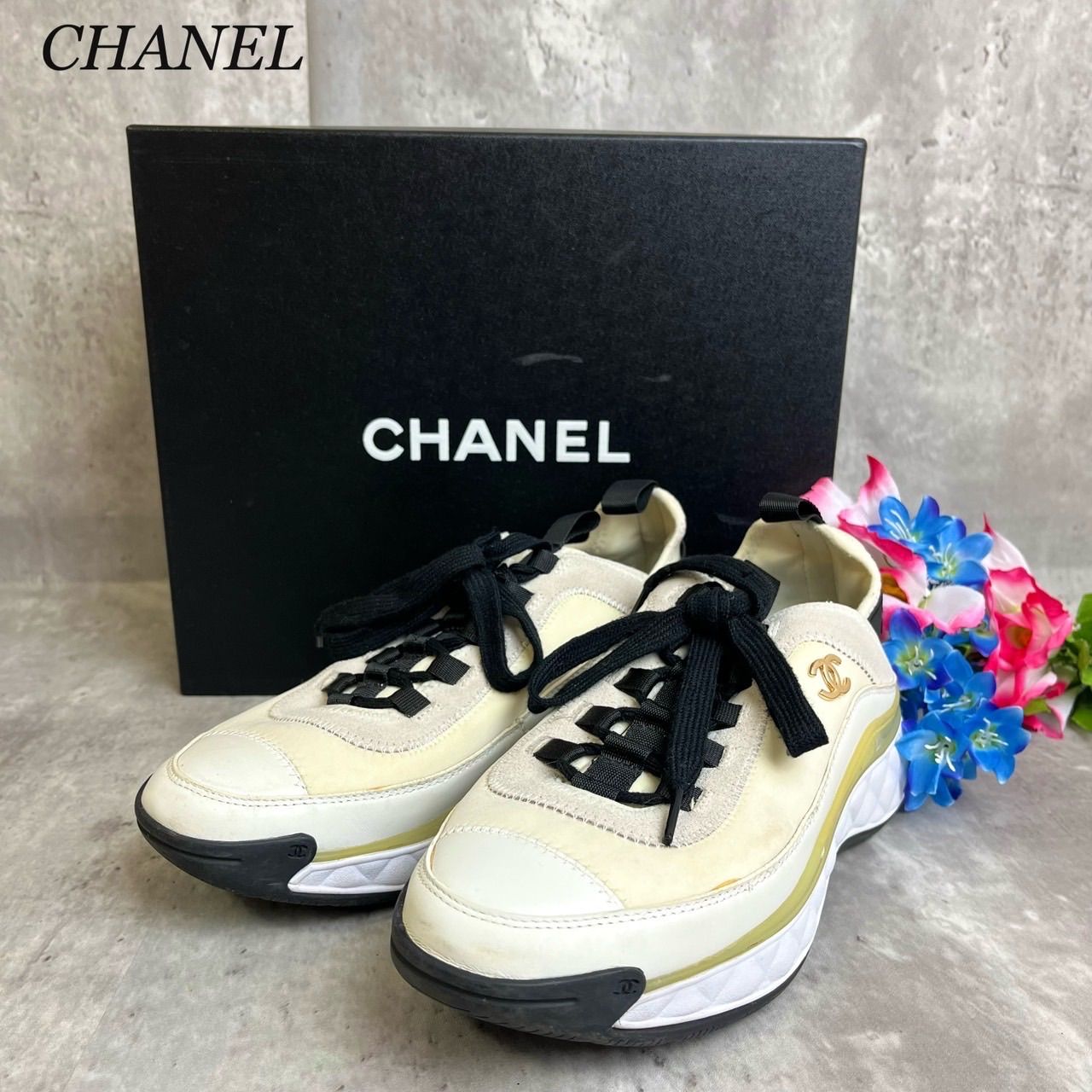 箱付き✨CHANEL キルティングスリッポン