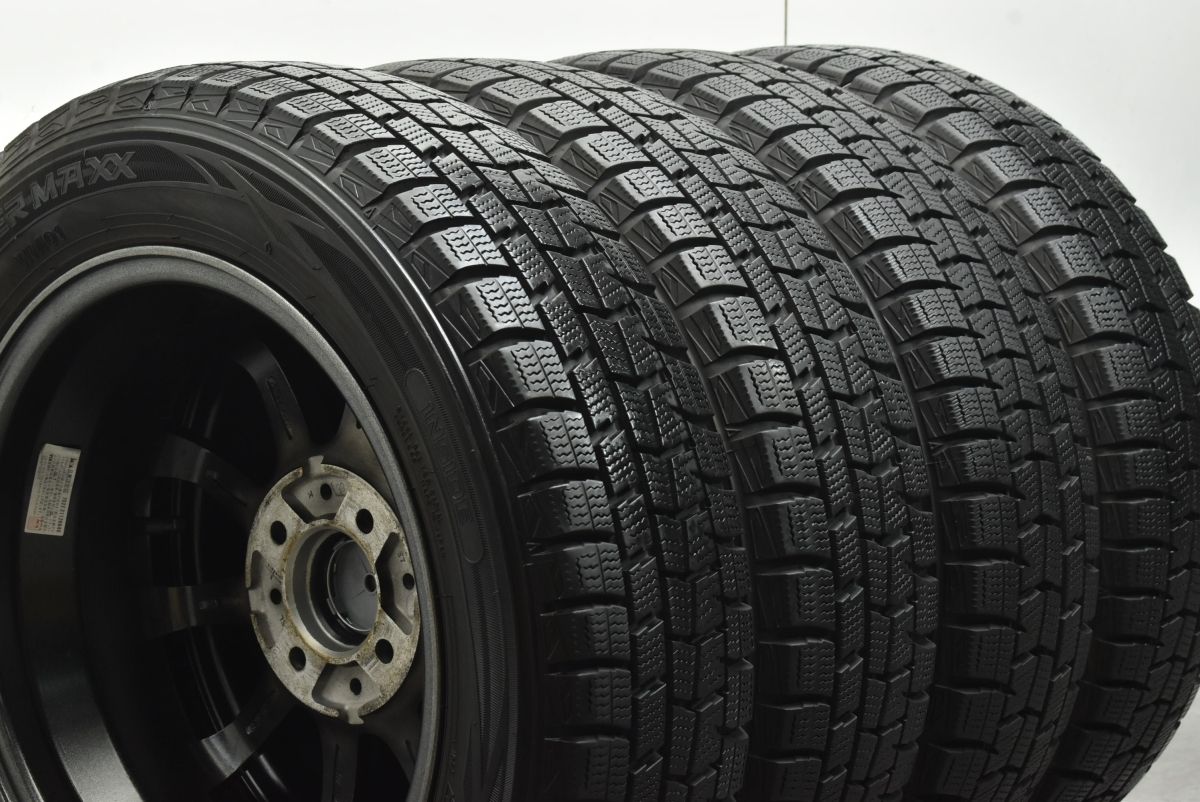 【美品】シュナイダー 14in 4.5J +40 PCD100 ダンロップ ウィンターマックスWM01 165/65R14 パッソ ルーミー タンク ソリオ トール ブーン