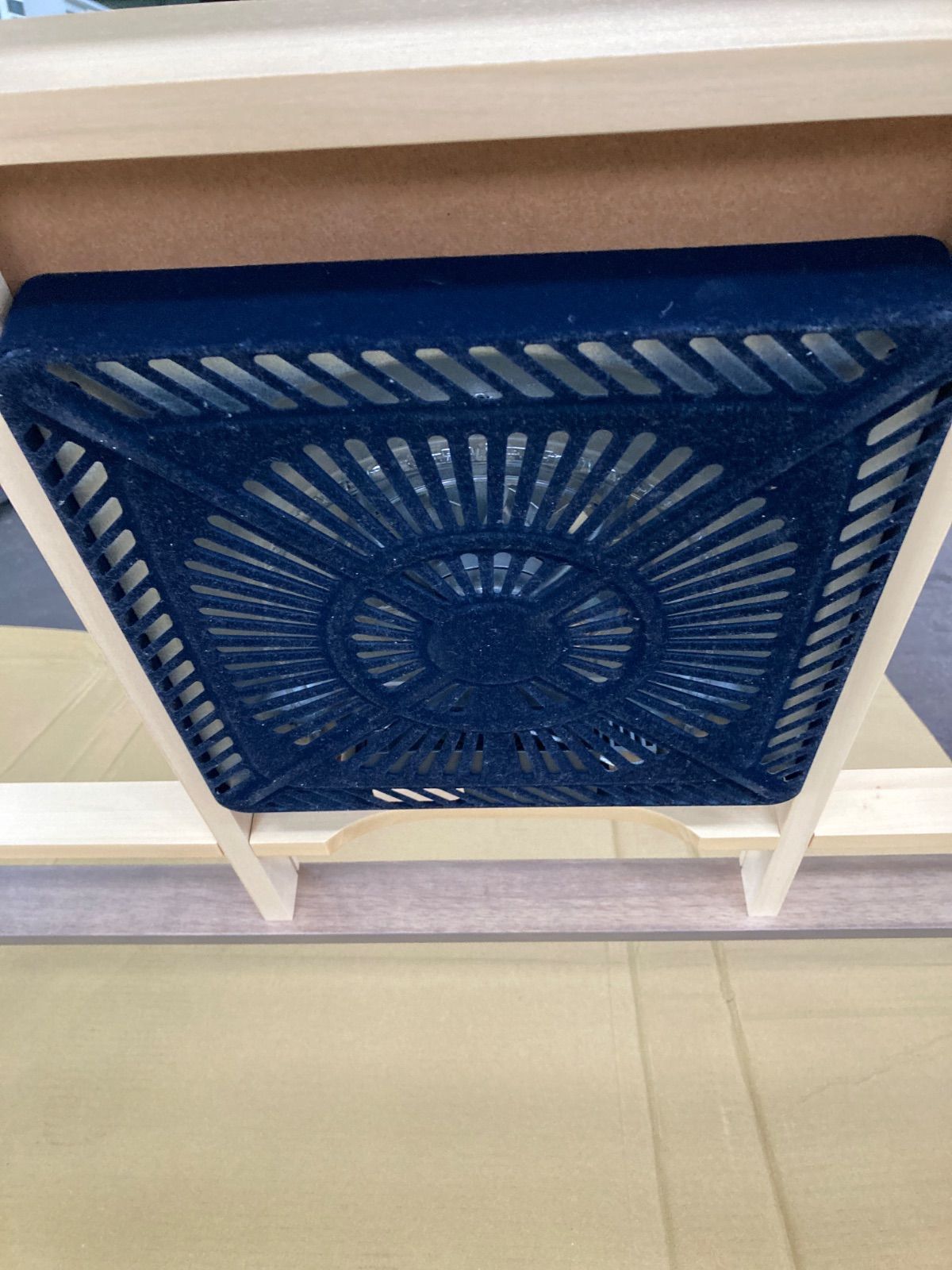 きれい ユアサプライムス テーブルこたつ 温風ハロゲン 幅105×奥行75×高さ39cm ナチュラル AYK-TK1053N 2025年製