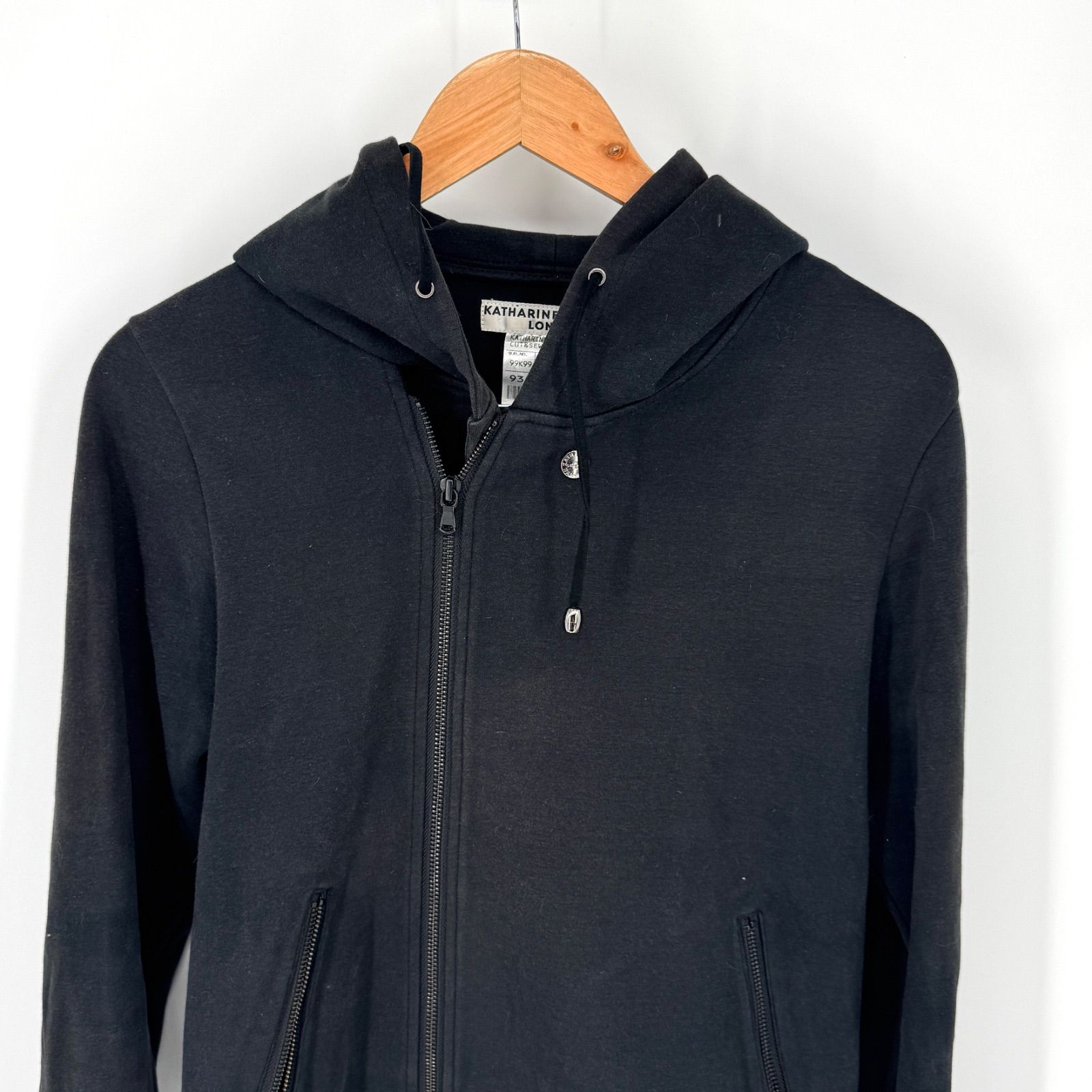 新品未使用️キャサリンハムネット パーカー ジップ　フード　ベロア　ジャンパー キャサリンハムネット パーカー ジップアップ ダブルジップ 変形