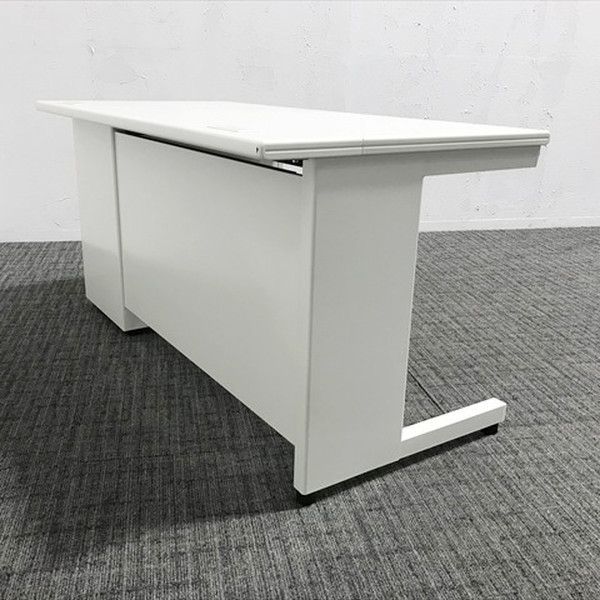 片袖デスク LEED オフィスデスク プラス ホワイト
