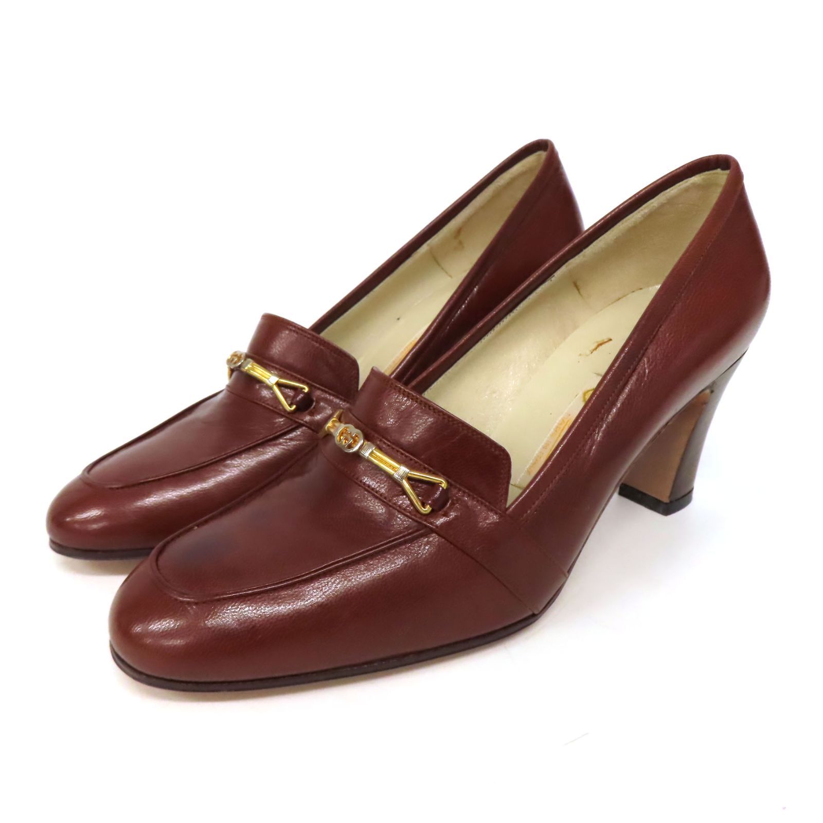 【限定特価】 OF25541 ロゴ インターロッキング グッチ GUCCI 訳有 未使用 靴