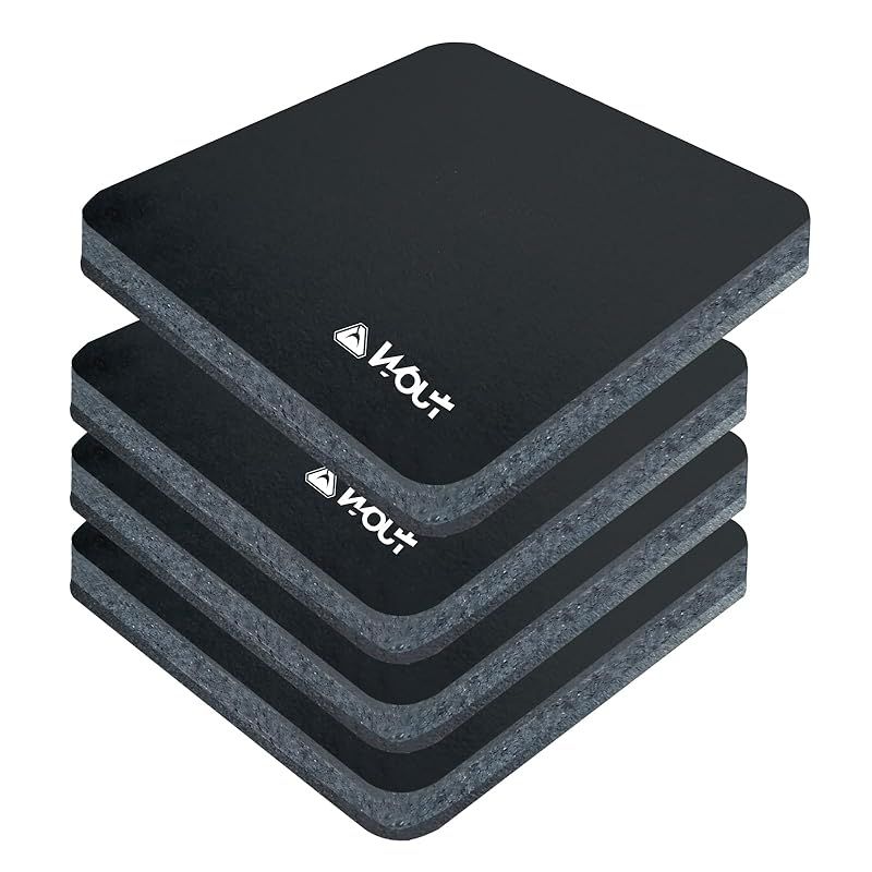 ゴム マット【 独自開発の超高密３層 防音 防振 構造・TL-Pro(tm)採用 】15cm角 20mm圧 (2～6枚セット) Wout トレッドミル (4枚セット)