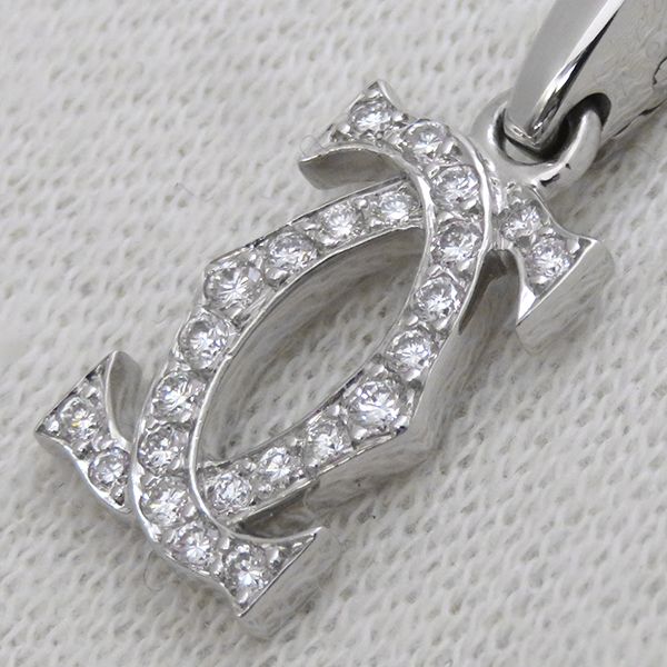 【FROM JAPAN】CARTIER 2C ダイヤ ネックレストップ カルティエ(CARTIER)カルティエ 2C ダイヤ チャーム ペンダント