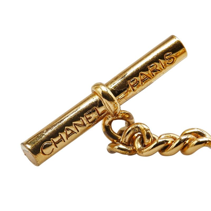 CHANEL レザーゴールドブレスレット シャネル ココマーク ブレスレット 喜平 ゴールド メッキ