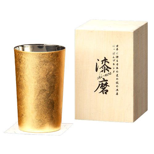 ウチキ 漆磨 漆塗りカップ 箔衣 はくごろも ハイボールカップ 二重構造 SCW-H801