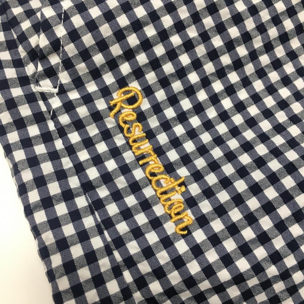 超美品】レザレクション ショートパンツ 白×ネイビー ギンガム