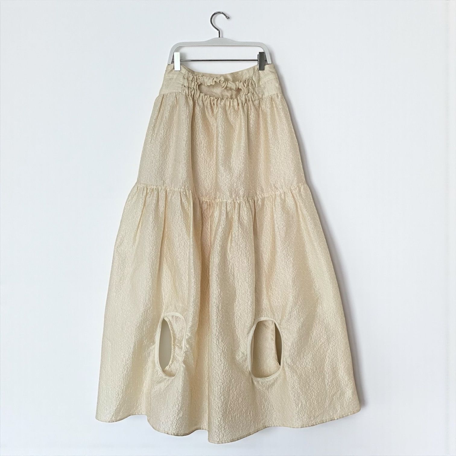 美品✨MAISON SPECIAL ヘムホール2WAYボリュームスカート MAISON SPECIAL（メゾンスペシャル） スカート Belted 2way Flower Hem