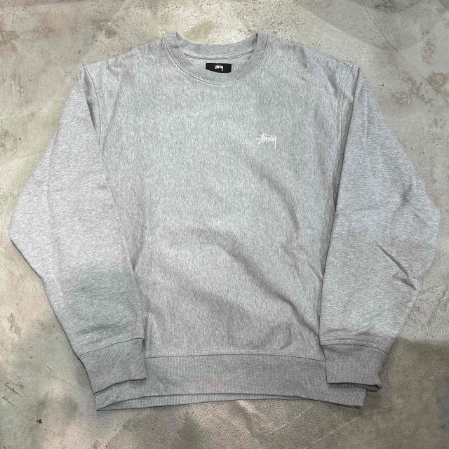 STUSSY STOCK LOGO CREWNECK SWEAT SIZE-M ステューシー ストックロゴ