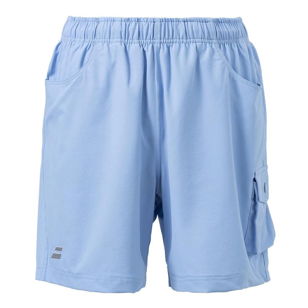 M_ブルー バボラ Babolat テニスウェア レディース PURE DENIM-L SHORT PANTS ショートパンツ BWG4426 2025SS