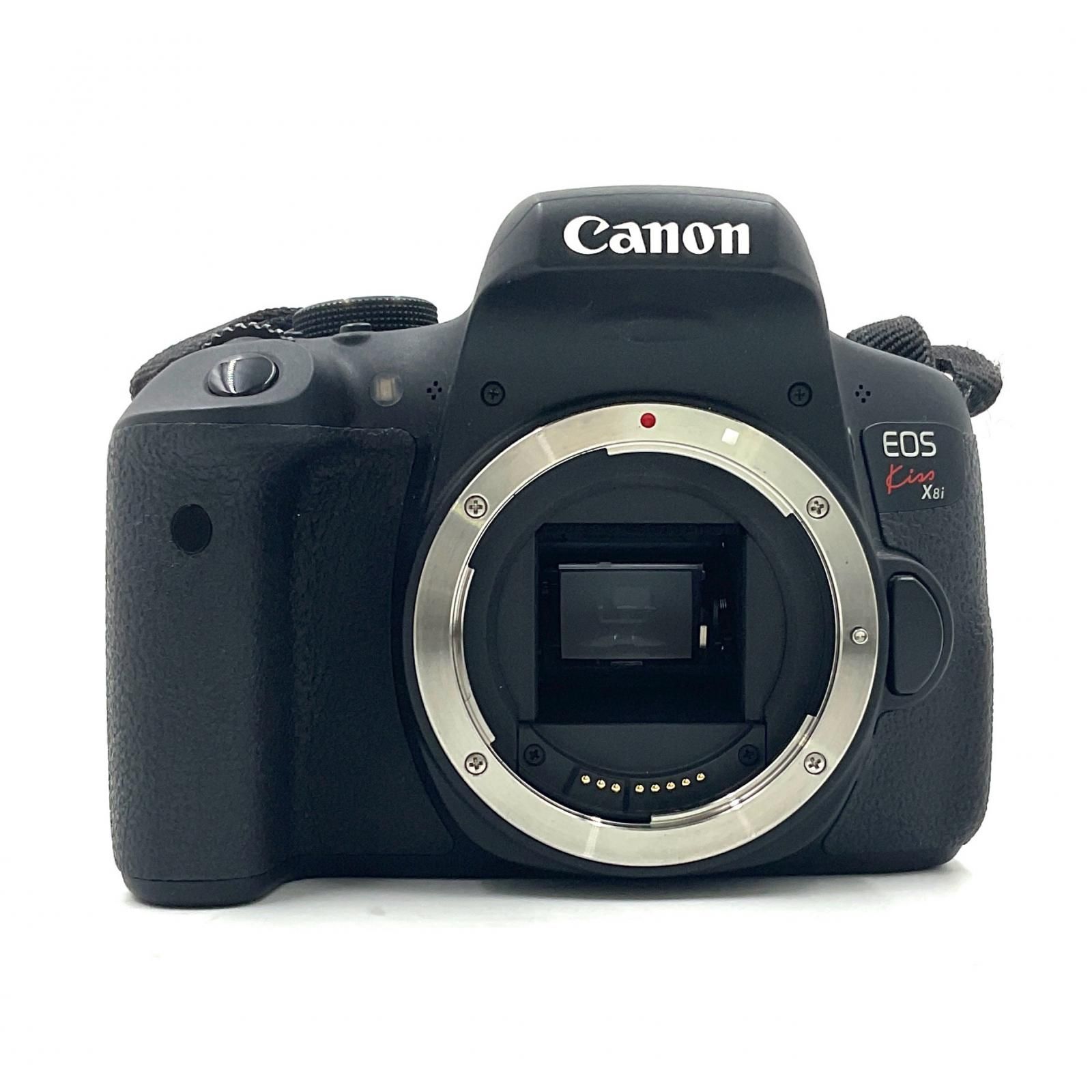 全額返金保証 最速発送 Canon デジタル一眼 EOS Kiss X8i EF-S18-55 IS STM レンズキット ブラック 動作 済