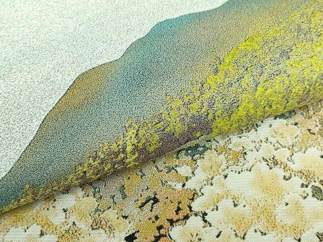 平和屋本店□極上 西陣 とみや織物謹製 とみや帯 六通柄袋帯 点描織