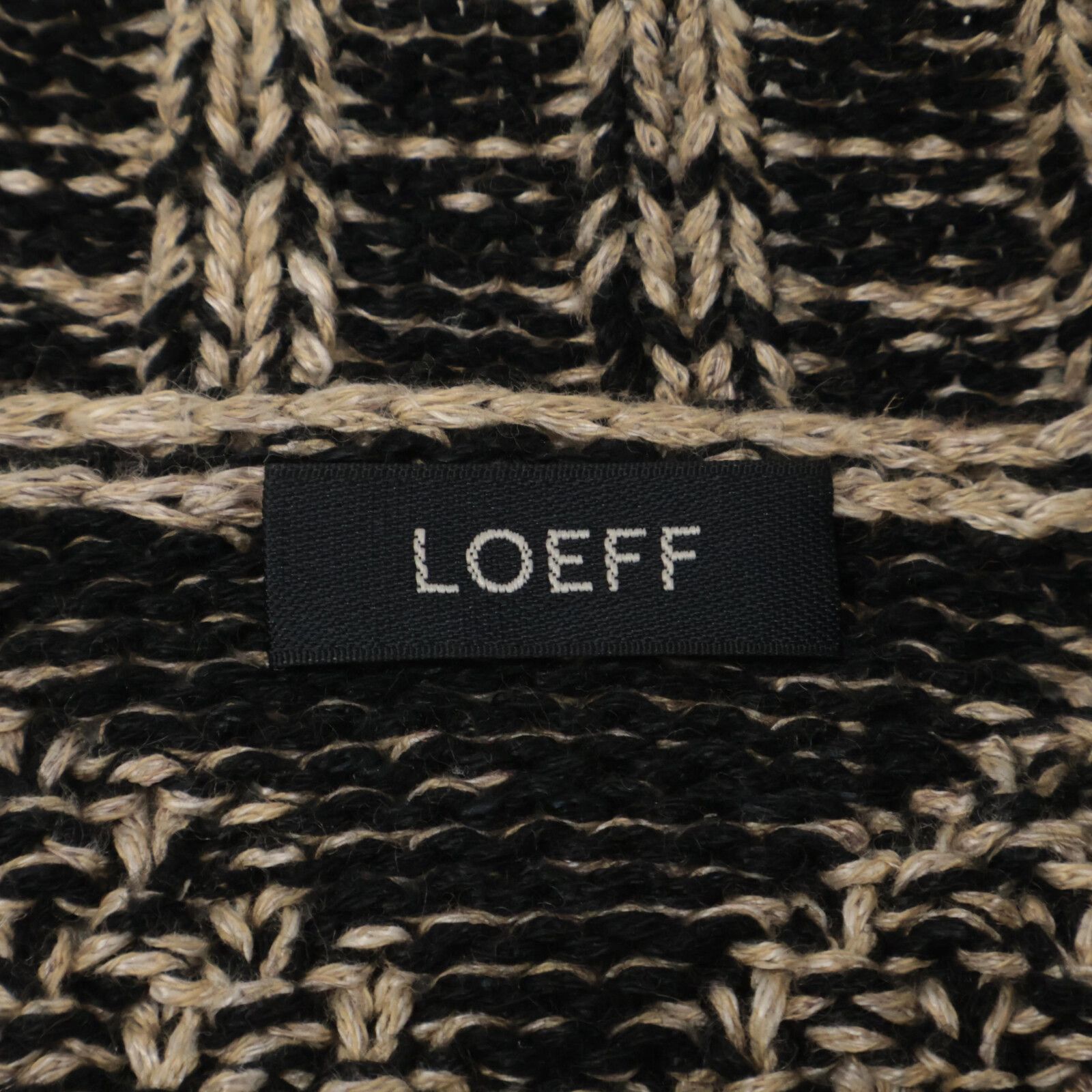 LOEFF ロエフ ﾌﾞﾗｳﾝ|ﾌﾞﾗｯｸ 8813-199-0002 ﾓｽｼﾞｬｶｰﾄﾞﾆｯﾄﾌﾟﾙｵｰﾊﾞｰ 表記なし WWW_MORNINGWALKER_COM