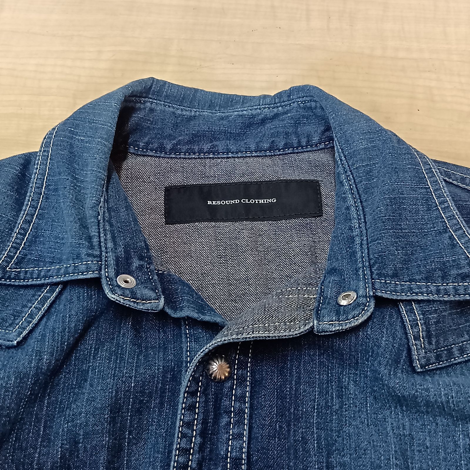 RESOUND CLOTHING リサウンドクロージング デニムシャツ サイズ2 