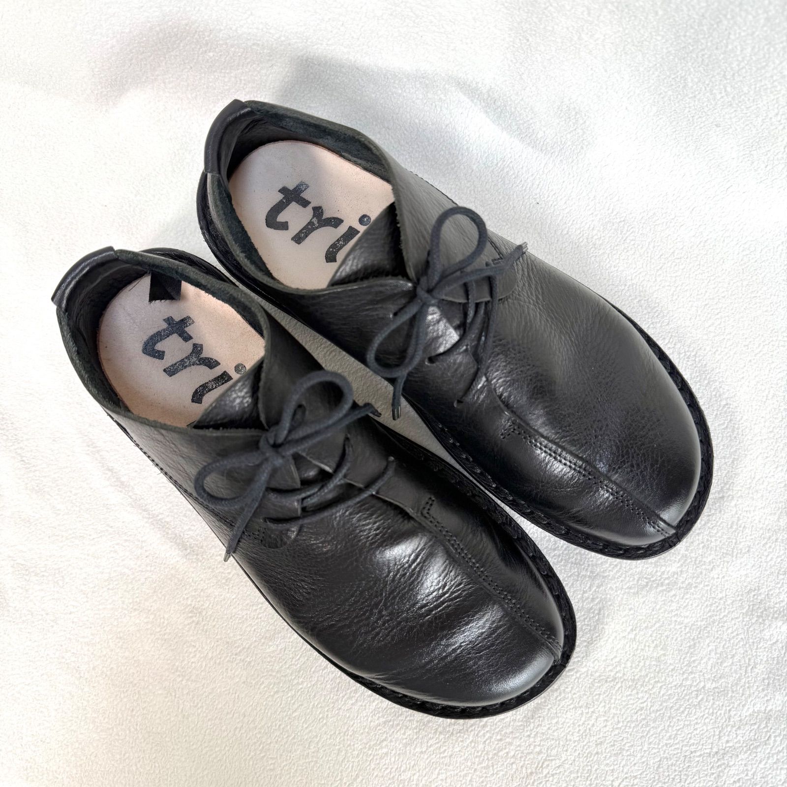 極美品✨トリッペン GANGSTER レースアップ レザー ブラック 36 