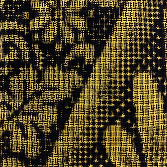 きものキレイ 本場奄美大島紬 ほどき済 黄色 花菱 絹 リユース secondhand KJ011