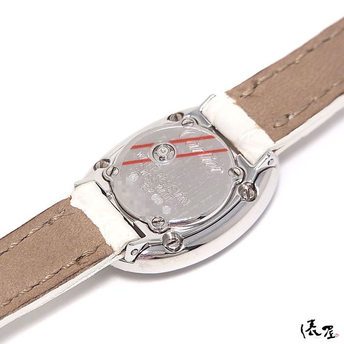 【ダイヤベゼル】カルティエ K18WG ミニベニュワール 極美品 OH済 レディース Cartier 時計 腕時計 中古 ホワイトゴールド【送料無料】