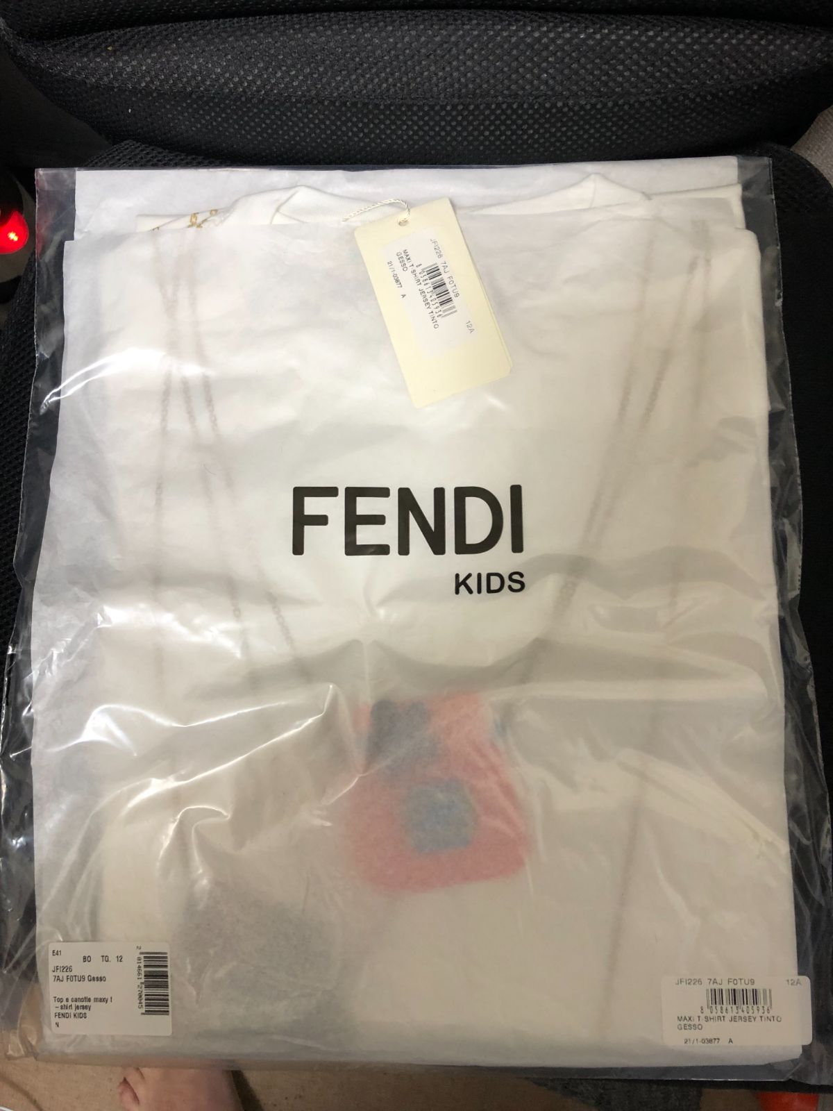 FENDI KIDS☆フェンディバッグプリントコットンドレス 春夏21,10歳