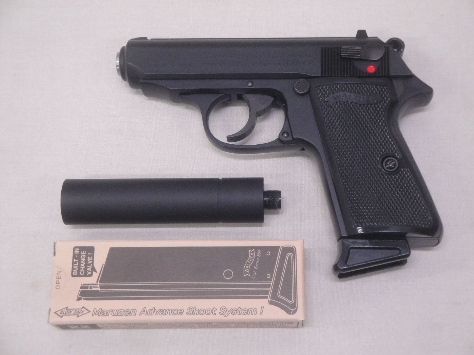 【合法・動作確認済】マルゼン ワルサー PPK/S ガスガン 予備マガジン(未使用品)付き 314 Maruzen WALTHER