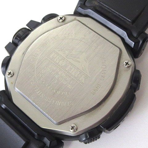 カシオ CASIO 腕時計 プロトレック PRO TREK PRG-600Y-1JF タフソーラー 電波ソーラー トリプルセンサー アナデジ 黒  ブラック