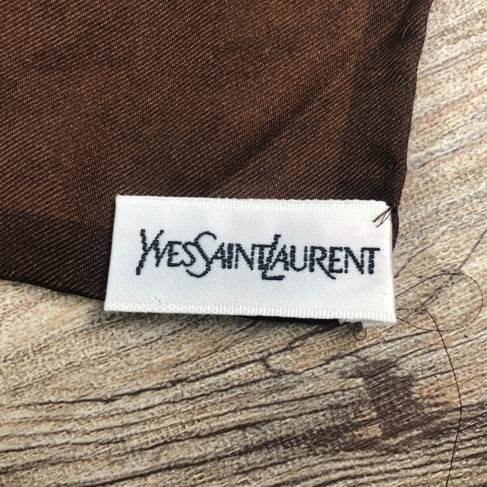 最終価格 YSL YVES SAINT LAURENT イヴサンローラン 絹100% 大判