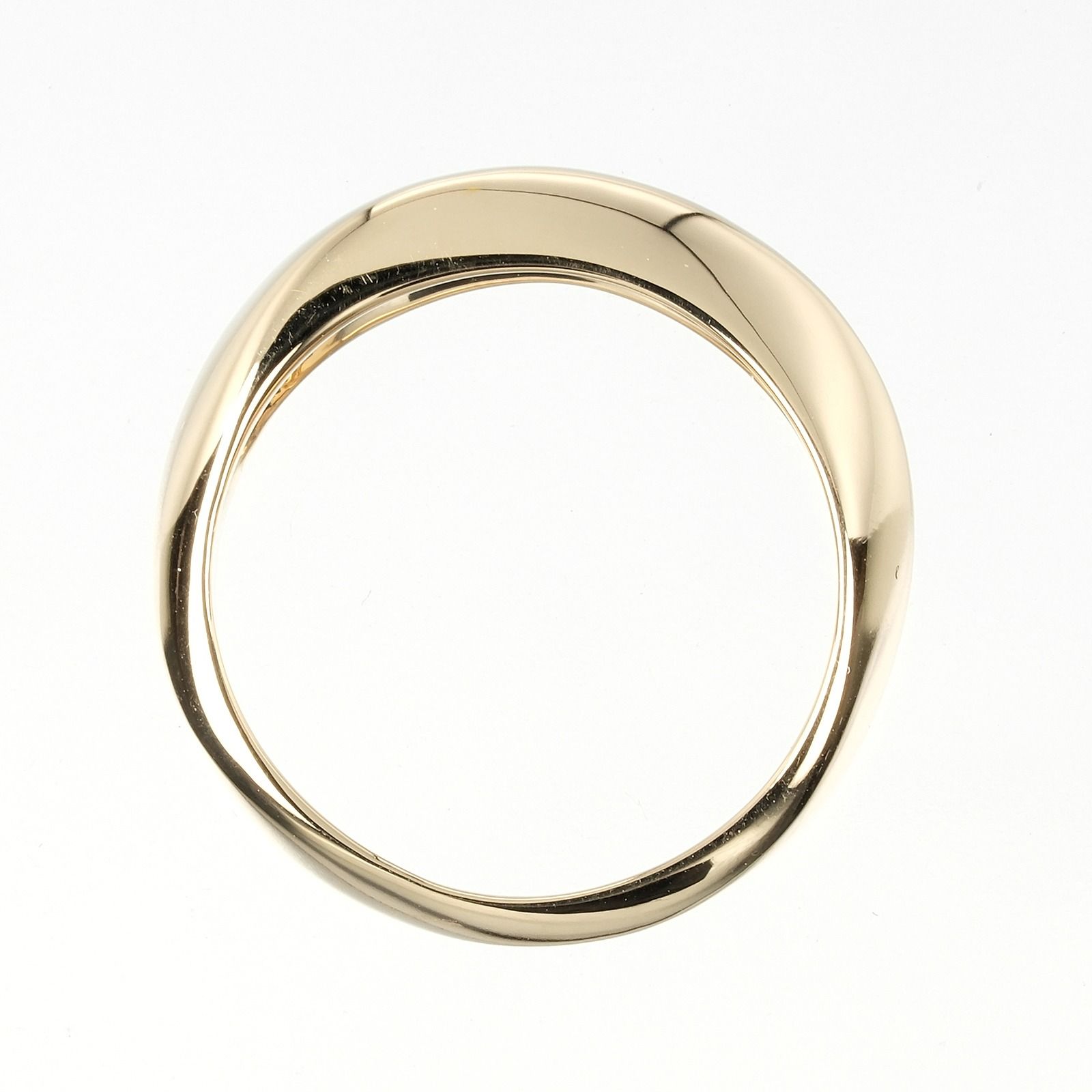 磨き済】ティファニー K18YG ナイフエッジ リング 12号 6892