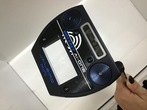 オデッセイ Ai-ONE TRI-BEAM JAILBIRD MINI CH 34インチ パター PT STROKE LAB 90 スチール フレックスその他 メンズ 男性用 右利き 右用 Cランク ゴルフクラブ