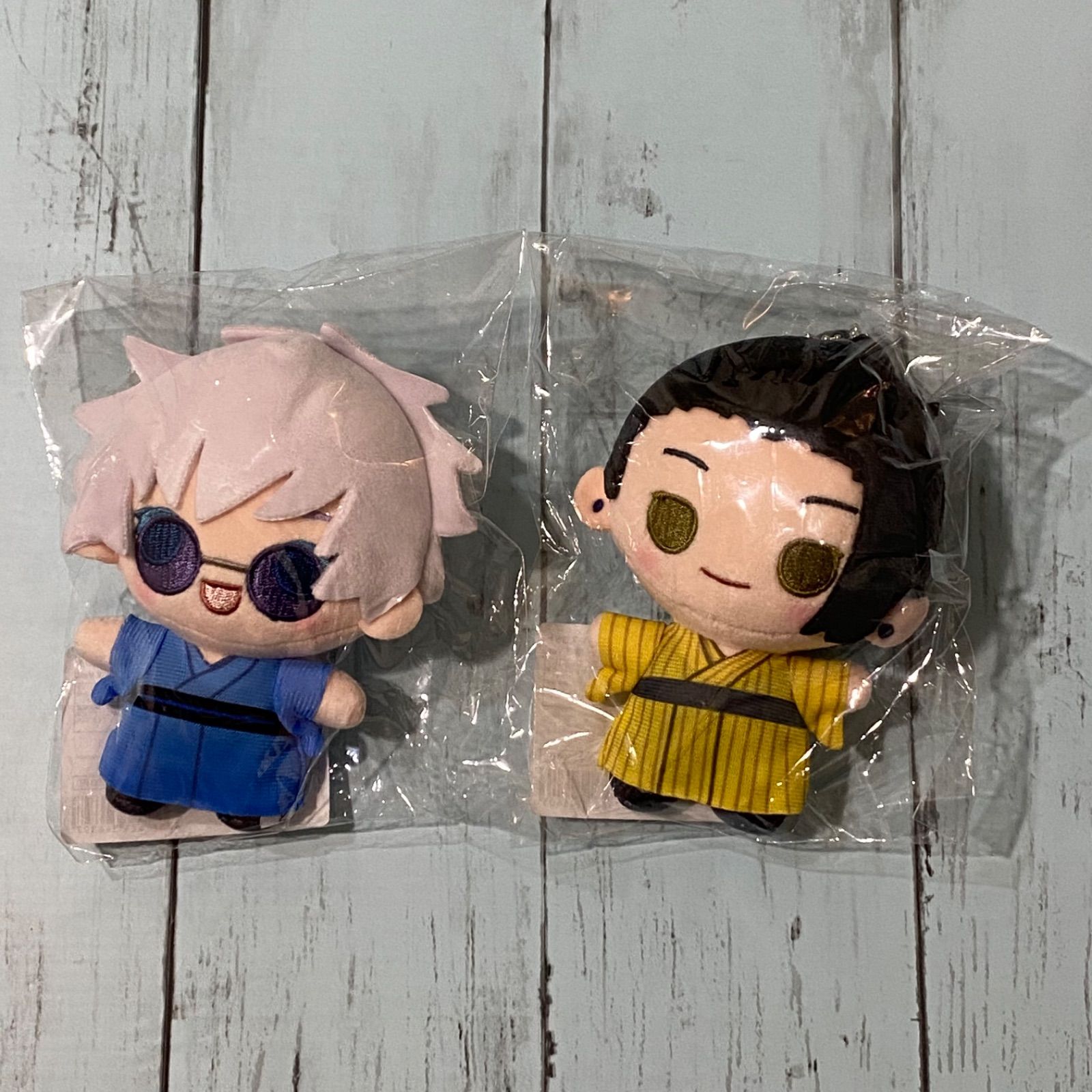 呪術廻戦 懐玉・玉折 ぬいぐるみ マスコット 五条悟 ＆ 夏油傑 浴衣 ver. グッズ-マスコット】呪術廻戦 懐玉・玉折 ぬいぐるみマスコット