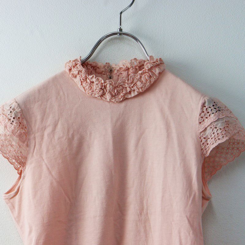 ジェーンマープル Jane Marple フリルカラー半袖Tシャツ M