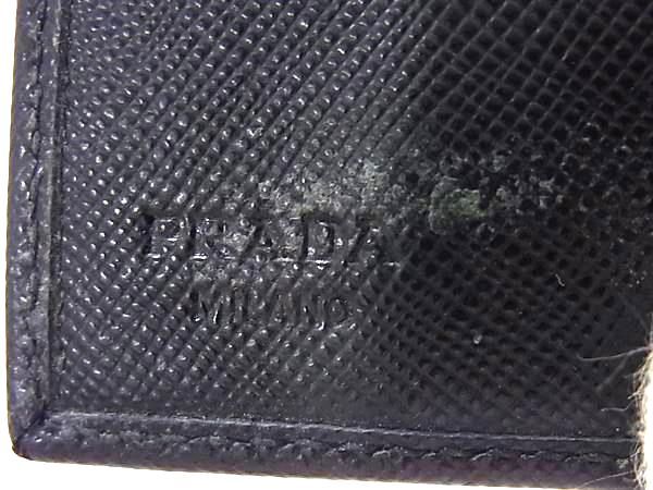 PRADA 黒 レザー ケース PRADA プラダ サフィアーノレザー キーケース レディース メンズ