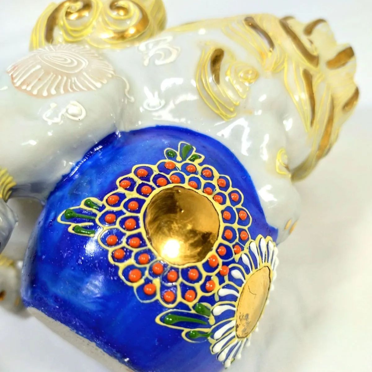 願いが叶う 魔除け 守護 邪気払い 九谷焼】唐獅子唐獅子の焼き物