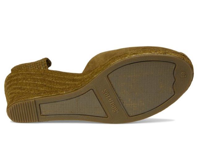 (取寄) ソルドス レディース レザー マルセイユ ウェッジ Soludos women Leather Marseille Wedge Oliva Green 取寄) ソルドス レディース レザー マルセイユ ウェッジ Soludos women