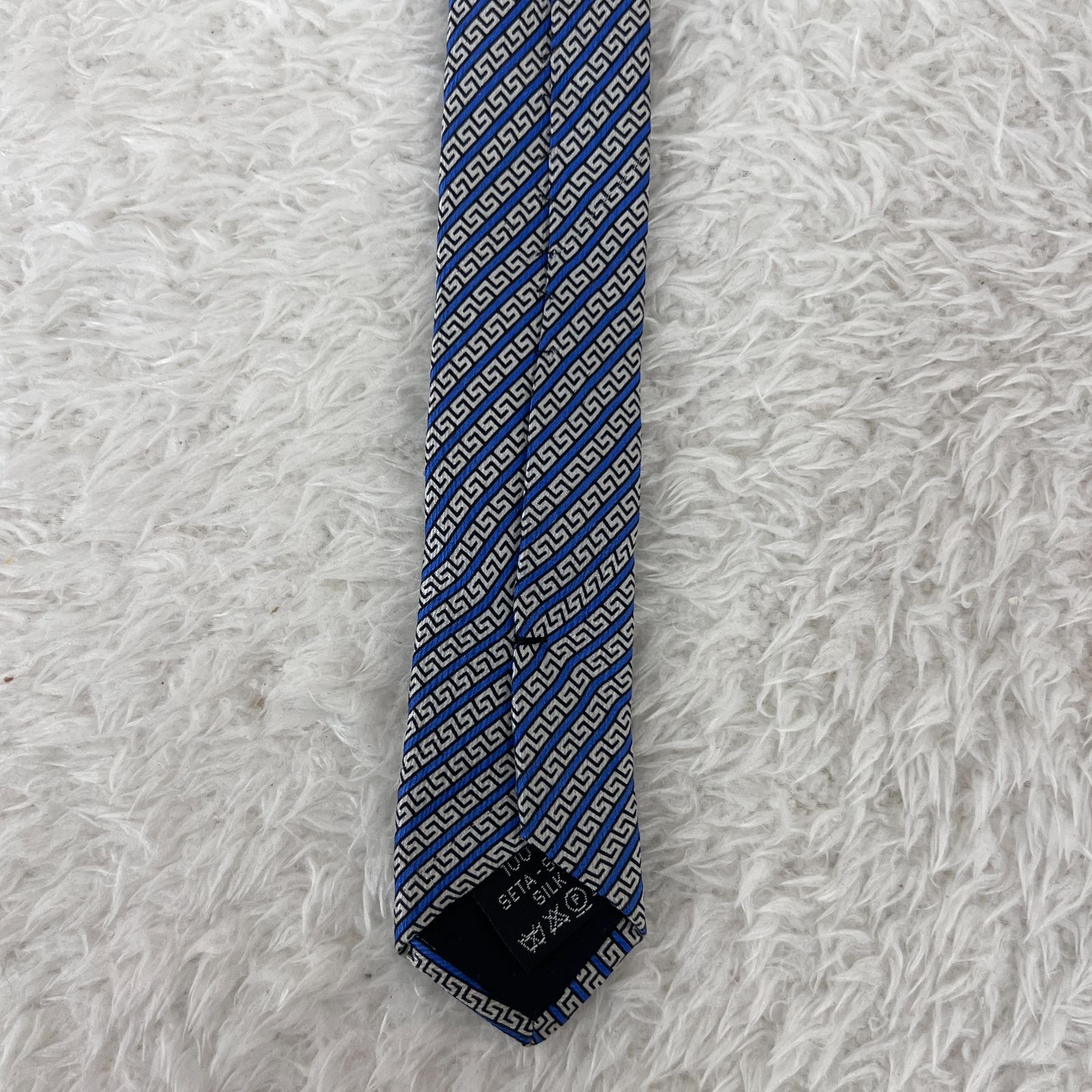 未使用タグ付き✨️ VERSACE ネクタイ バロック グレカ模様 ストライプ 未使用タグ付き✨️ VERSACE ネクタイ バロック グレカ模様