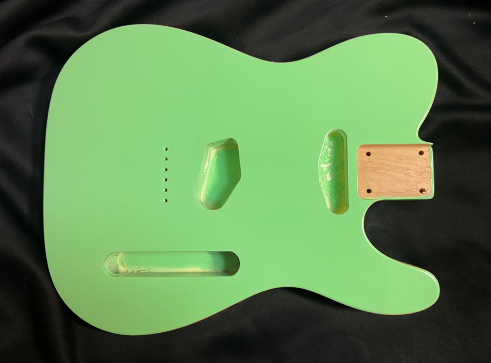 テレキャスター 139 サーフグリーンカラー バインディング