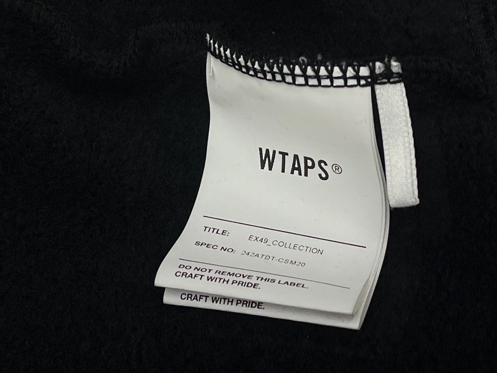 WTAPS ダブルタップス DEPST01 SWEATER CTPL Half Zip Sweat Shirt ブラック X(03)