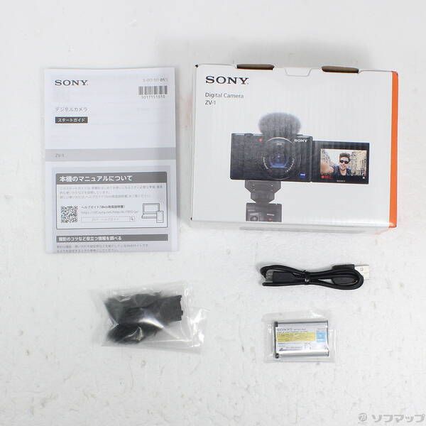 中古品〕 VLOGCAM ZV-1 ブラック【371】 中古(C)]ソニー