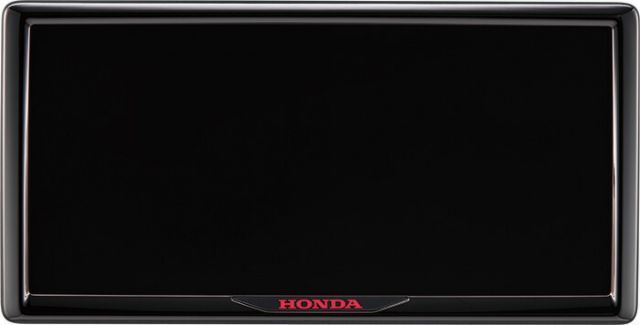 HONDA ホンダ 純正 ライセンスフレーム フロント リア用 ＋ナンバープレートロックボルト ロゴステッカー付 セット ベルリナブラックタイプ 08Z01-PS5-A10J | STEP WGN ステップワゴン RP6 RP7 E HEV ハイブリッド RP