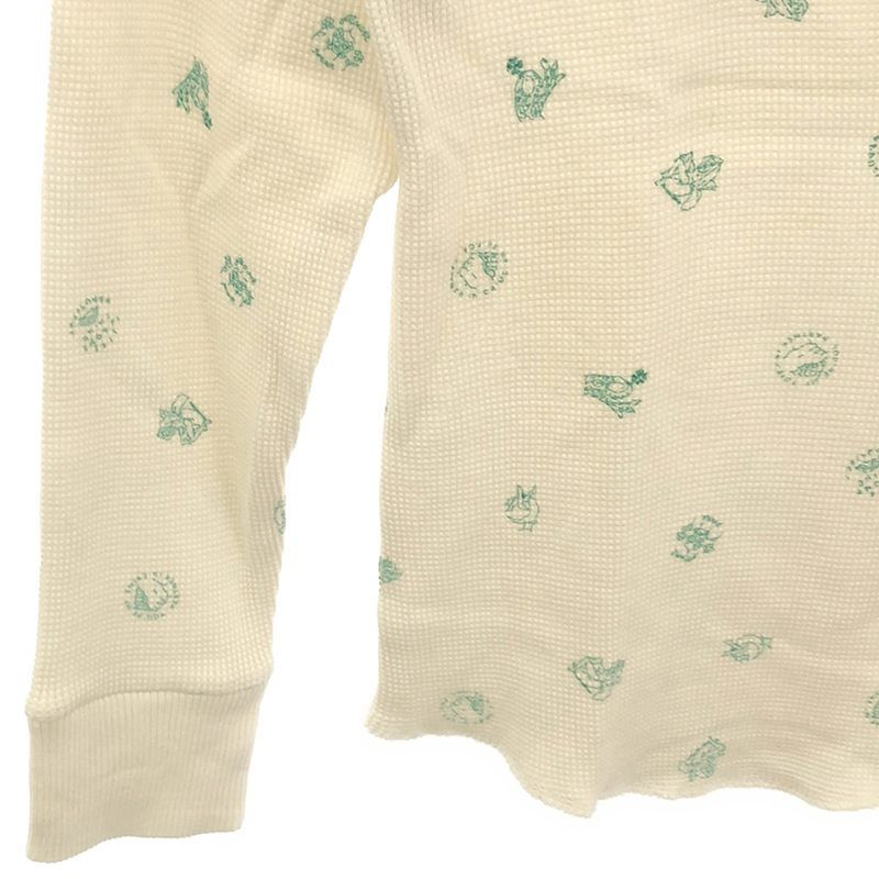 【美品】  Ron Herman / ロンハーマン | ×Jean Andre ジャンアンドレ別注 グラフィックプリント ワッフル ロングスリーブカットソー 美品】 Ron Herman / ロンハーマン | ×Jean Andre ジャン