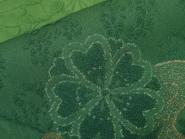 平和屋着物○染色作家 斉藤三才 振袖 寿光織 三歳鳥 暈し染め 金銀糸